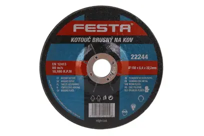 Kotouč brusný FESTA na kov 150x6.4x22.2mm