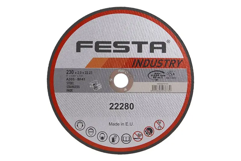 Kotouč řezný FESTA INDUSTRY na kov 230x2x22.2mm Kotouč řezný FESTA INDUSTRY na kov 230x2x22.2mm