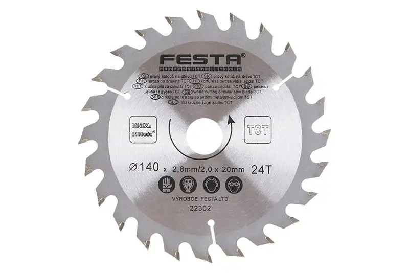 Kotouč pilový FESTA SK 140/2.8/20mm 24T Kotouč pilový FESTA SK 140/2.8/20mm 24T