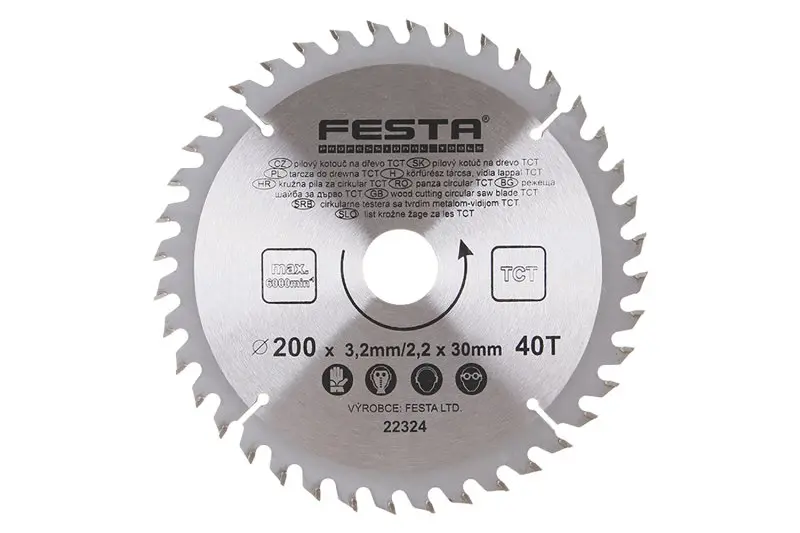 Kotouč pilový FESTA SK 200/3.2/30mm 40T Kotouč pilový FESTA SK 200/3.2/30mm 40T