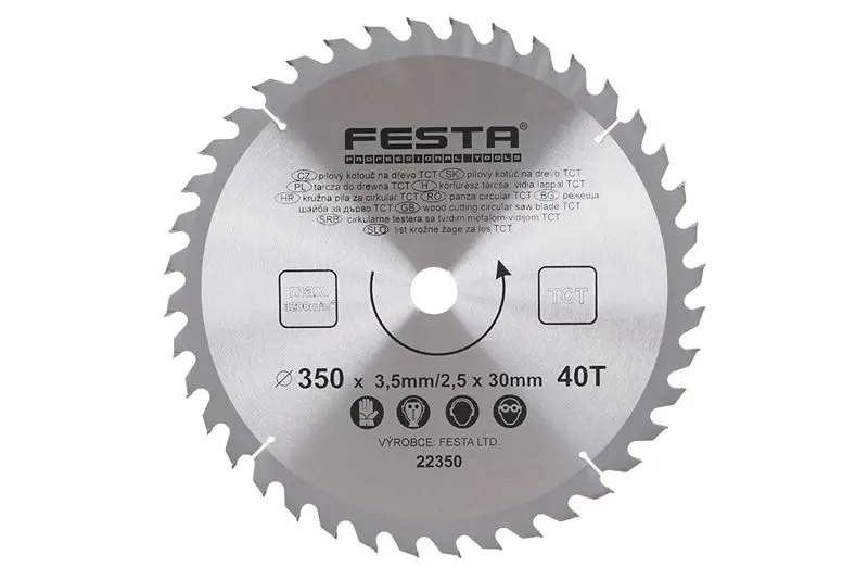 Kotouč pilový FESTA SK 350/3.5/30mm 40T Kotouč pilový FESTA SK 350/3.5/30mm 40T