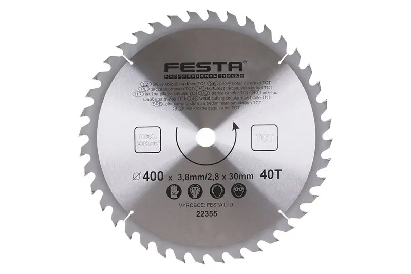 Kotouč pilový FESTA SK 400/3.8/30mm 40T Kotouč pilový FESTA SK 400/3.8/30mm 40T