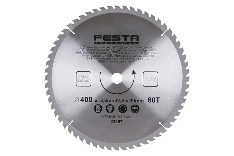Kotouč pilový FESTA SK 400/3.5/30mm 60T Kotouč pilový FESTA SK 400/3.5/30mm 60T