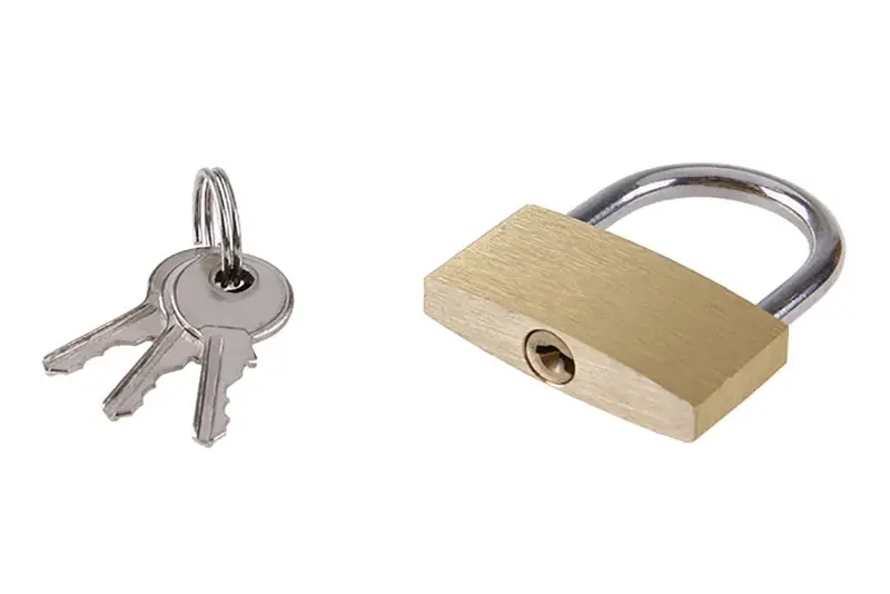 Zámek visací mosaz 35mm Zámek visací mosaz 35mm