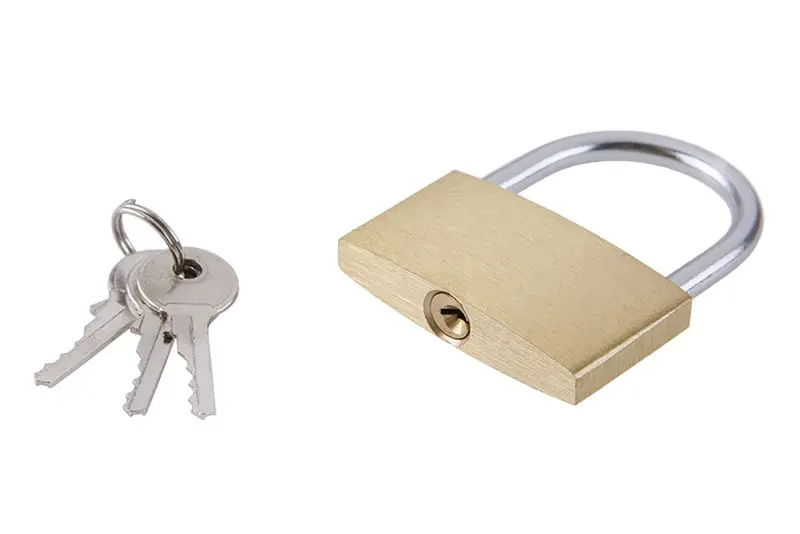 Zámek visací mosaz 50mm Zámek visací mosaz 50mm