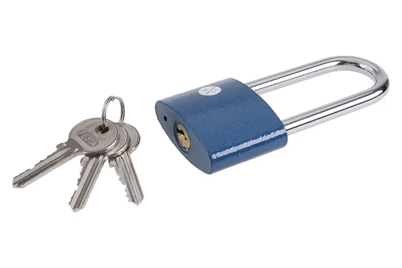 Zámek visací FESTA modrý prodloužený 52mm Zámek visací FESTA modrý prodloužený 52mm