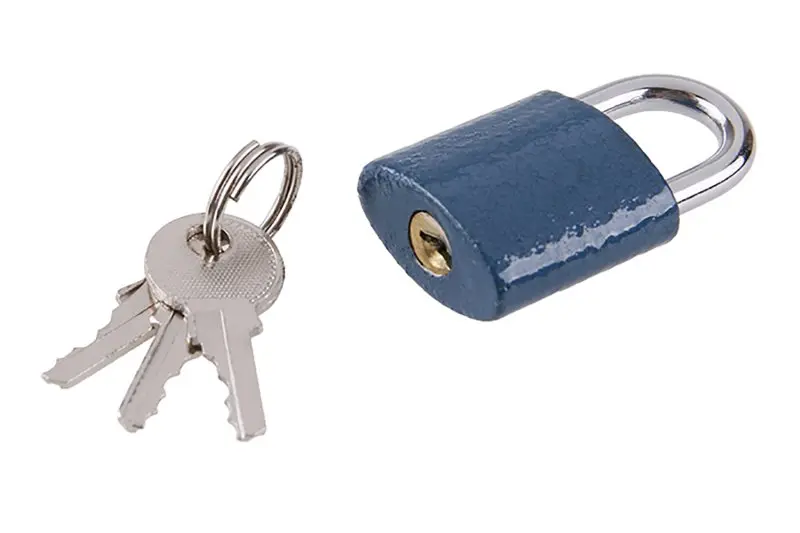 Zámek visací FESTA modrý 25mm Zámek visací FESTA modrý 25mm