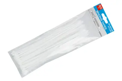 Pásky vázací 250x3.6mm 50ks bílá