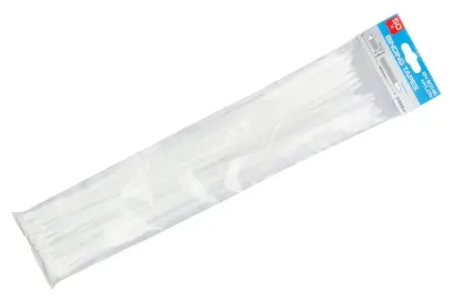 Pásky vázací 400x4.8mm 50ks bílá