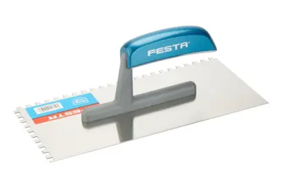 Hladítko FESTA nerez dřevěná rukojeť 280x130mm zub e6