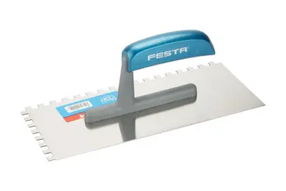 Hladítko FESTA nerez dřevěná rukojeť 280x130mm zub e8