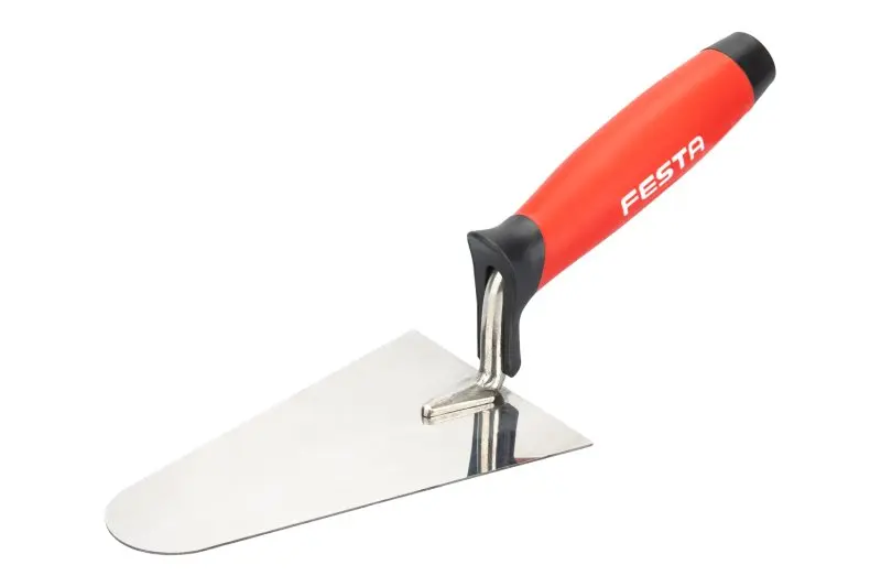 Lžíce nerez zednická oblá FESTA gum.ruč. 160mm