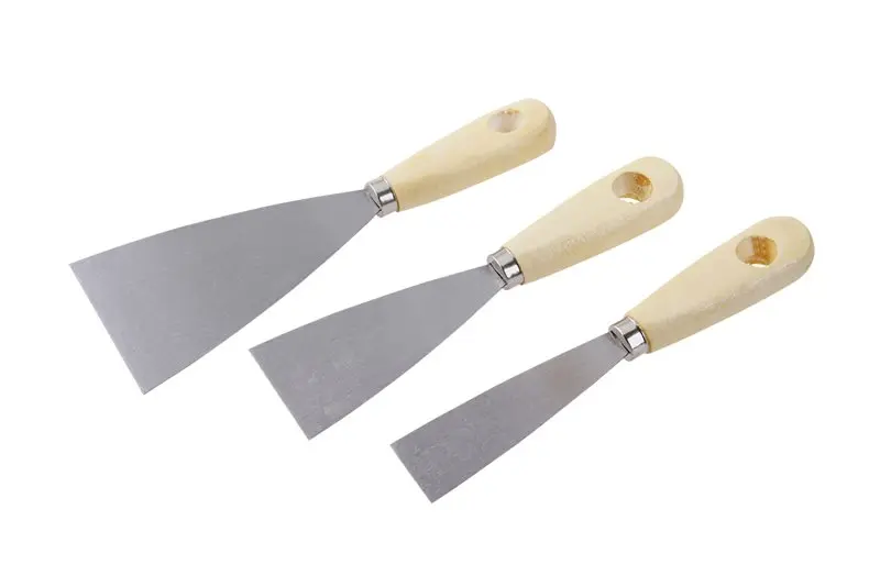 Sada ocelových  špachtlí WESTBERG  30,50,80mm dřevěná ručka