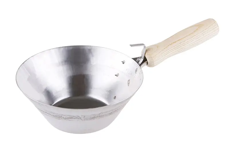 Naběračka zednická nerez FESTA 170mm dřevěná ručka