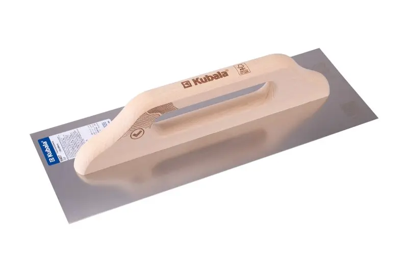 Hladítko nerezové hladké 130x380mm,rukojeť dřevěná 5407