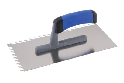 Hladítko nerezové 130x270mm, šíkmé zuby 8 mm, G-1 0487