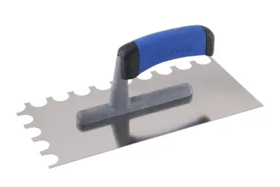 Hladítko nerezové 120x270mm,zub půlkulatý,dvousl.rukojeť G-1 0463