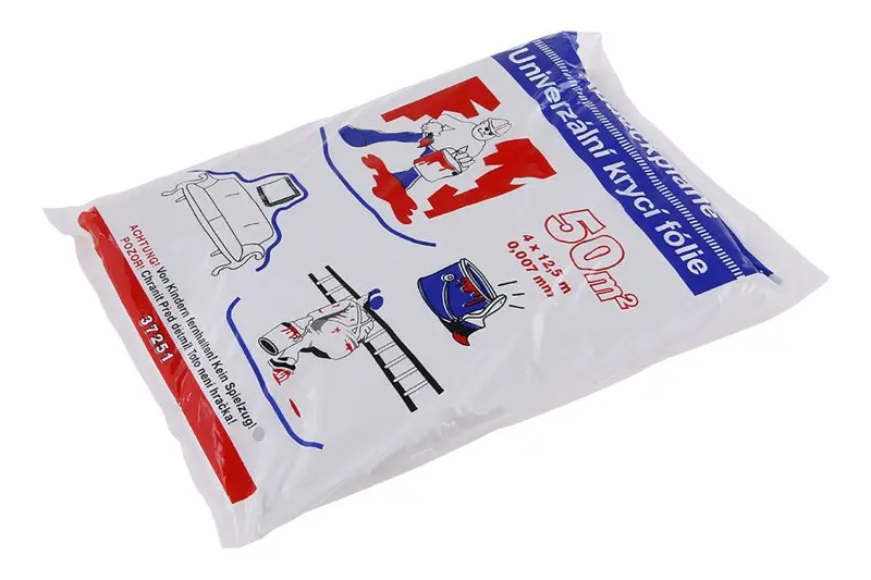 Folie krycí univerzální 4x12.5m 0.007mm Folie krycí univerzální 4x12.5m 0.007mm