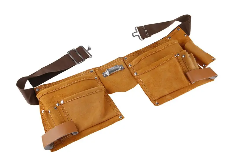 Pás nářaďový kožený 11 kapes