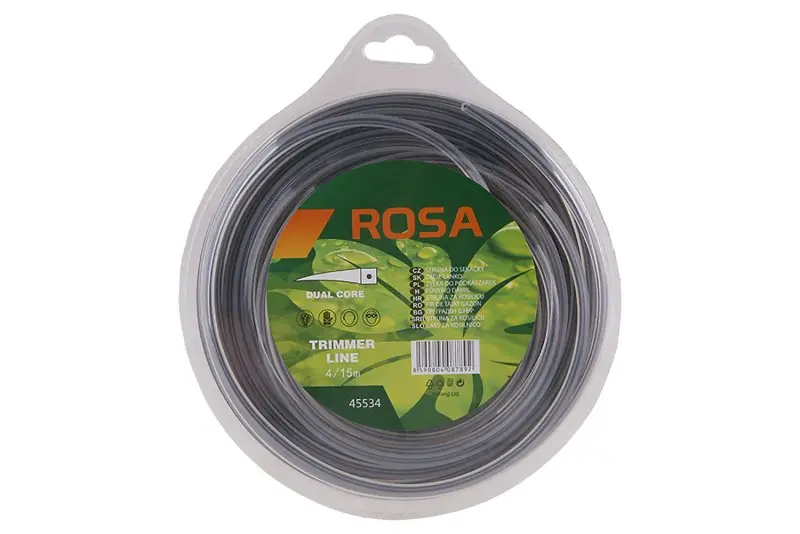 Struna žací čtverec 4mm x 15m nylonový střed