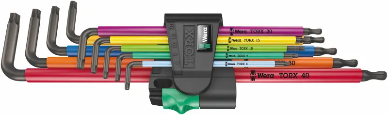 967/9 TX XL Multicolour 1 Sada dlouhých zástrčných klíčů TORX® Multicolour, 9 dílný 967/9 TX XL Multicolour 1 Sada dlouhých zástrčných klíčů TORX® Multicolour, 9 dílný