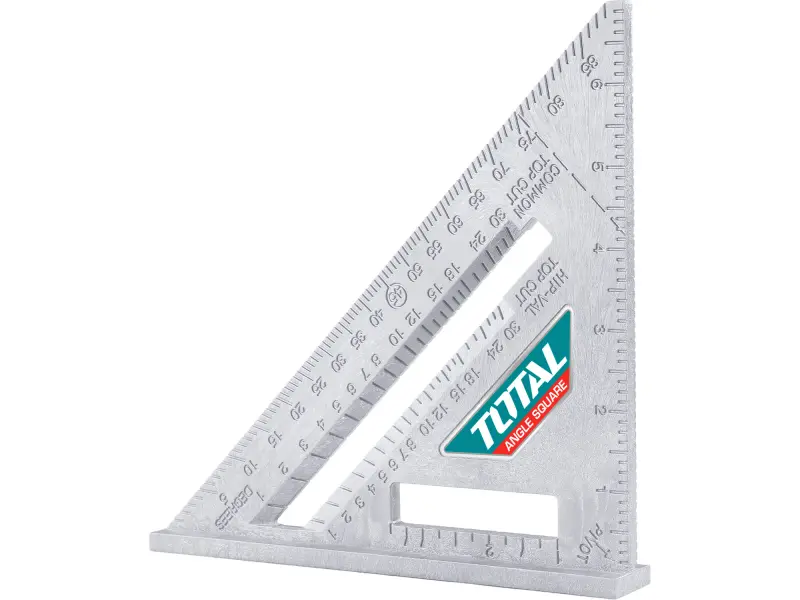 Úhloměr, měřítko v palcích, 180x180mm