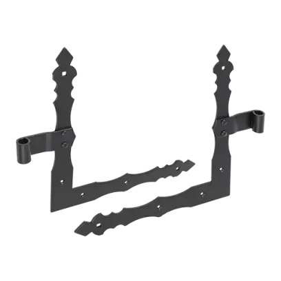 ZNO 350/13 rohový závěs  C 350x300x4,0 L+R černý