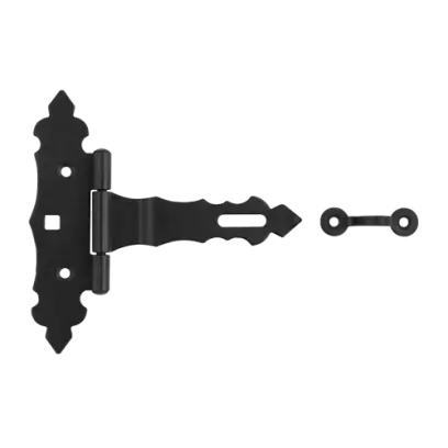 ZBZ 100 Ozdobný vratový pant se zámkem C 100x35x130x2,0 černý