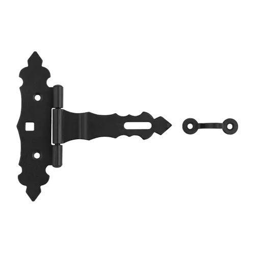 ZBZ 100 Ozdobný vratový pant se zámkem C 100x35x130x2,0 černý