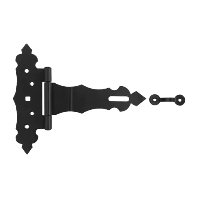 ZBZ 150 Ozdobný vratový pant se zámkem C 150x50x170x2,5 černý