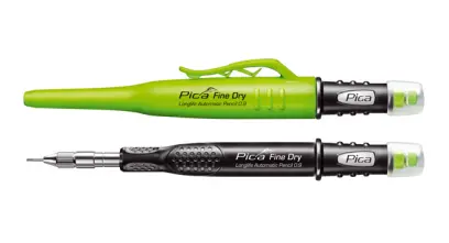 PICA FINE DRY - PENTILKA PRO PŘESNÉ ZNAČENÍ - 0,9mm,  A INTEGROVANOU GUMOU