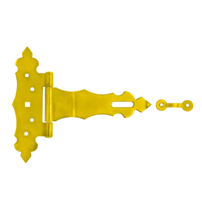 ZBZ 150 Ozdobný vratový pant se zámkem 150x50x170x2,5 žlutý