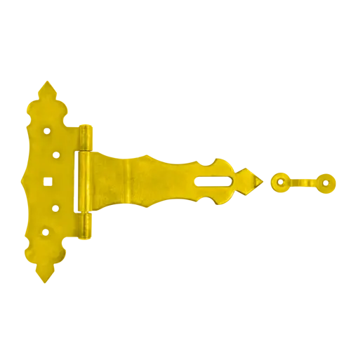 ZBZ 150 Ozdobný vratový pant se zámkem 150x50x170x2,5 žlutý