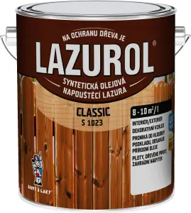 Lazurol Classic S1023 tenkovrstvá lazura na dřevo s obsahem olejů, 0080 mahagon, 2,5 l