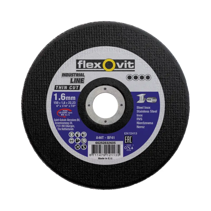 150x1,6x22 ocel/nerez A46T-BF41 Industrial line