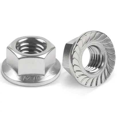 Matice DIN 6923 nerez A2 M16 s ozubením