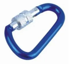 Karabina hliníková typ D s pojistkou 80mm (20ks)