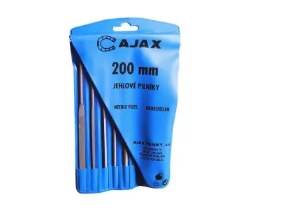 Pilník jehlový sada s držadlem šestidílná 200/2