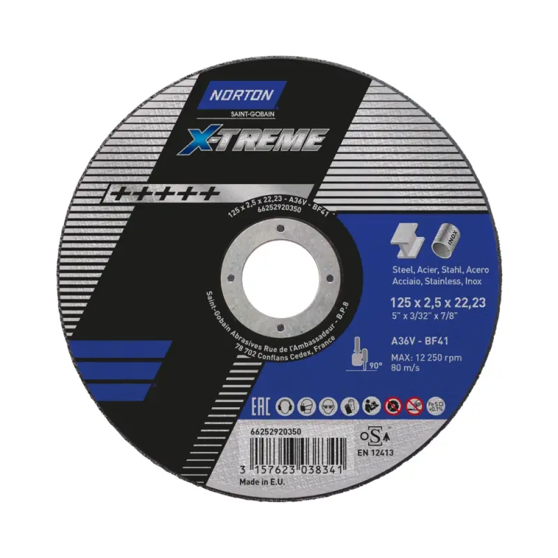 125x2.5x22.23 A36V NOR-X-Treme life T41 125x2.5x22.23 A36V NOR-X-Treme life T41