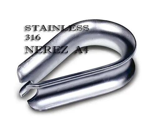 Očnice srdcovka DIN 6899B 20mm nerez A4