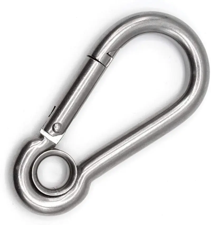 Karabina hasičská s okem DIN 5299A 50x5mm Zn