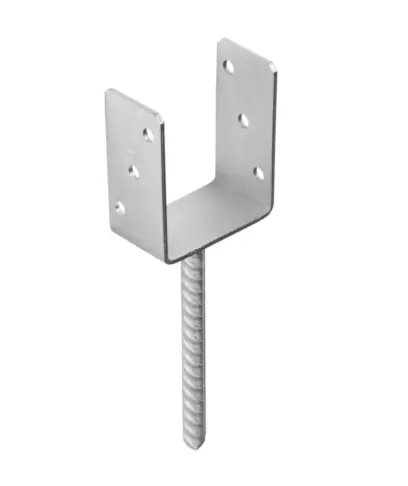 PS 100U Patka sloupku  ZNG 101x120x60x4,0 stříbrný zinek