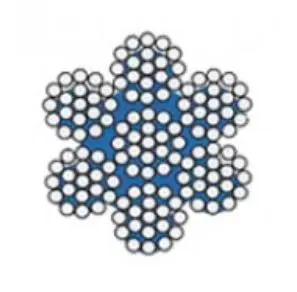 Lano ocelové DIN 3060 (6x19+IWRC) 8mm Zn - 50m/balení