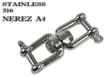 Obrtlík vidlice-vidlice 10mm nerez A4