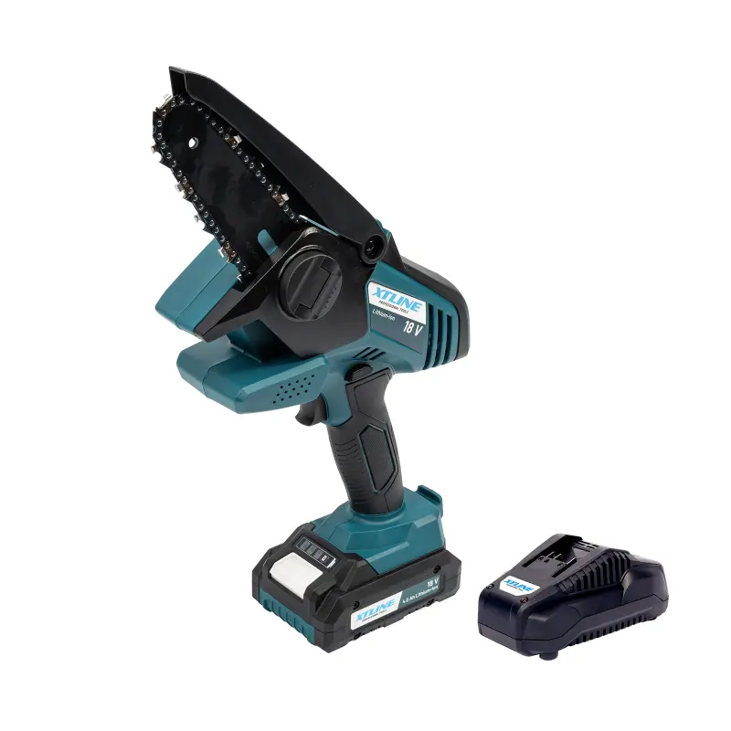 Aku řetězová mini pila 18 V + baterie 2.0 Ah + nabíječka 2.4 A