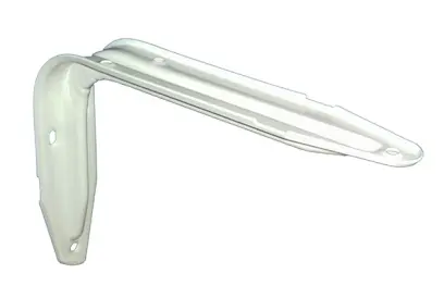 Konzole policová s prolisem 110x150mm bílá