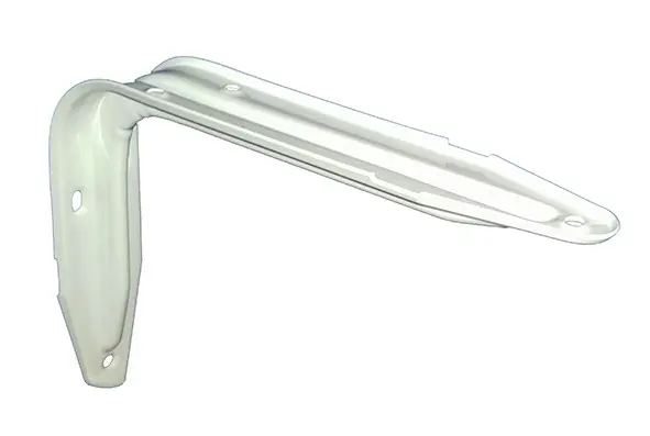 Konzole policová s prolisem 147x240mm bílá