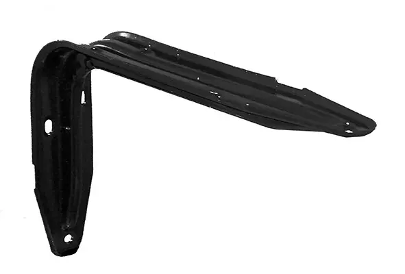 Konzole policová s prolisem 140x200mm černá