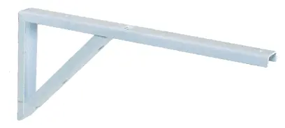 Konzola s podpěrou KP2, 180x400mm bílá