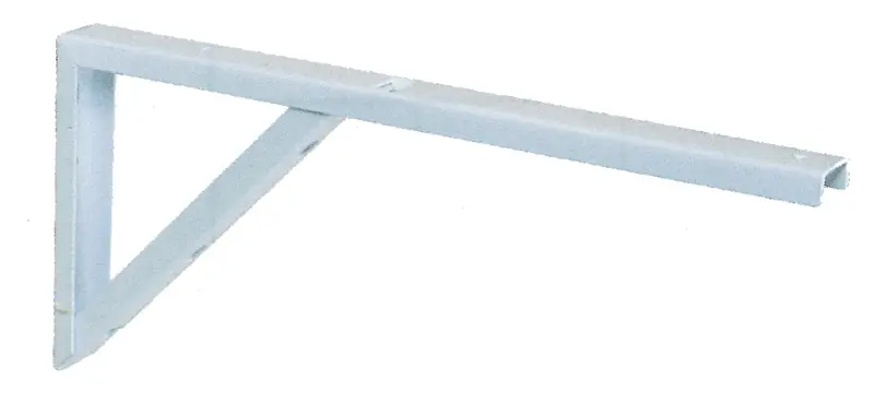 Konzola s podpěrou KP2, 180x400mm bílá Konzola s podpěrou KP2, 180x400mm bílá